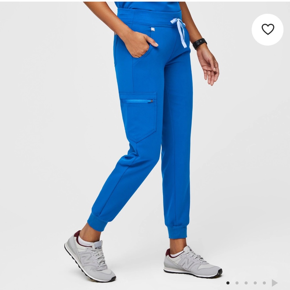 Figs Blue Jogger Scrubs with Drawstring